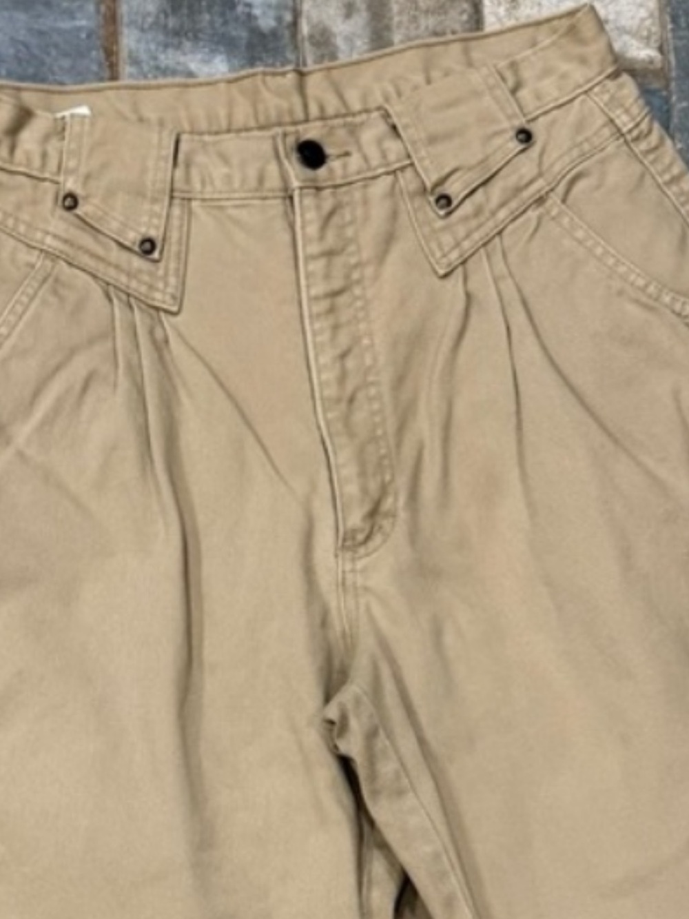 Vintage Roper Tan Pleated Western Jeans High Rise Cowboycore 11 - Picture 2 of 4